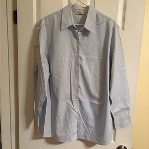 Eddie Bauer Blue Dress Shirt Classic Style